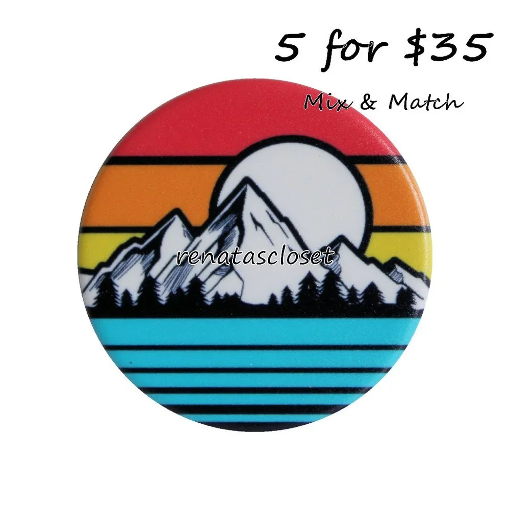PopSocket PopGrip Sunset Peaks Cellphone Grip & Stand NIP